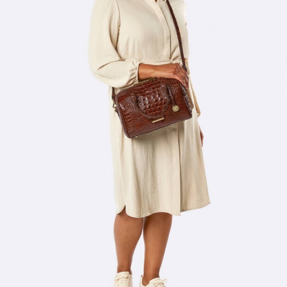 NWT🫦 BRAHMIN Sundial Collection Stacey Multi Top Zip Satchel Bag - Picture 13 of 16